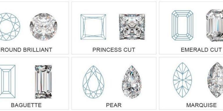 different style diamond cuts
