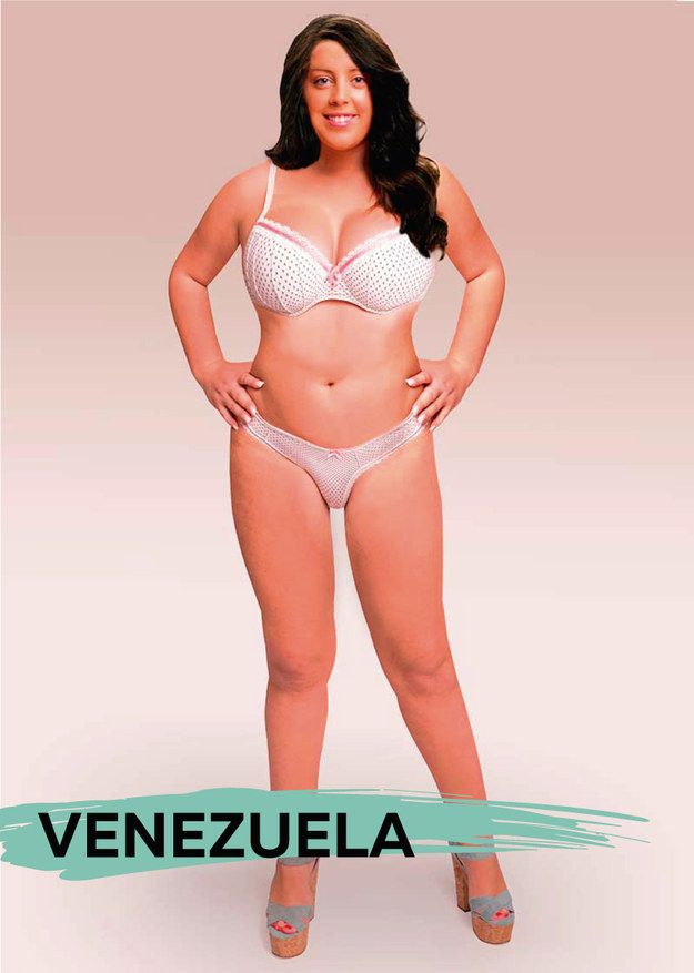 woman gets photoshopped in 18 different countries to explore global beauty and body standards Venezuela