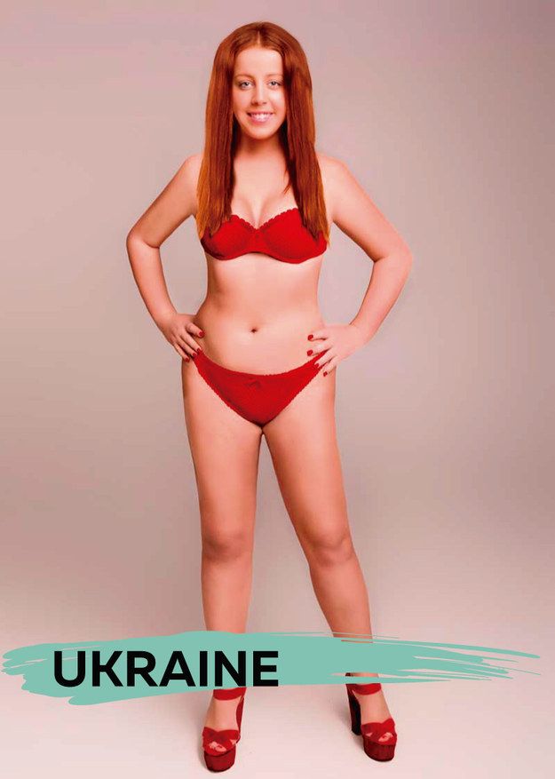 woman gets photoshopped in 18 different countries to explore global beauty and body standards Ukraine