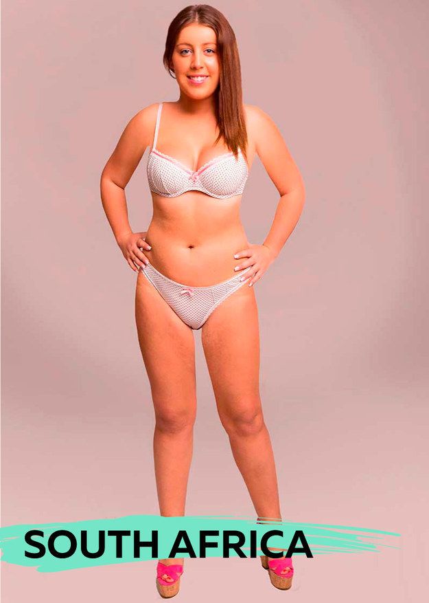 woman gets photoshopped in 18 different countries to explore global beauty and body standards South Africa