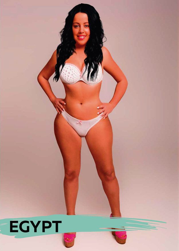 woman gets photoshopped in 18 different countries to explore global beauty and body standards egypt