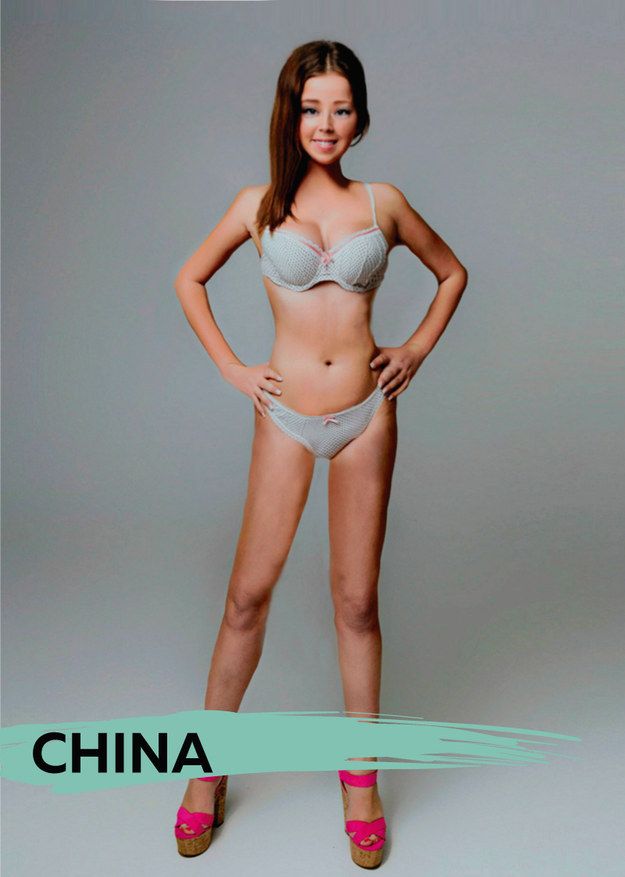 woman gets photoshopped in 18 different countries to explore global beauty and body standards china