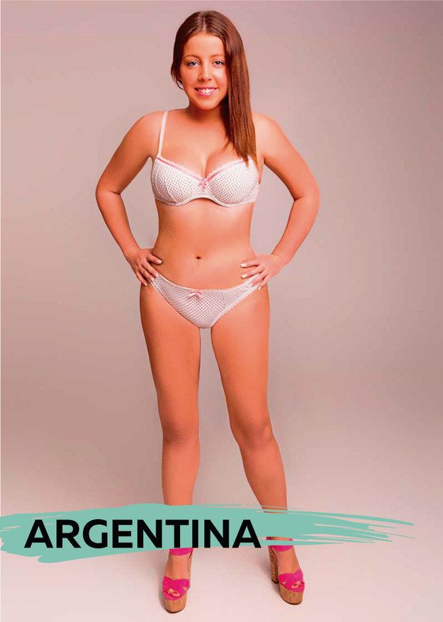 woman gets photoshopped in 18 different countries to explore global beauty and body standards Argentina