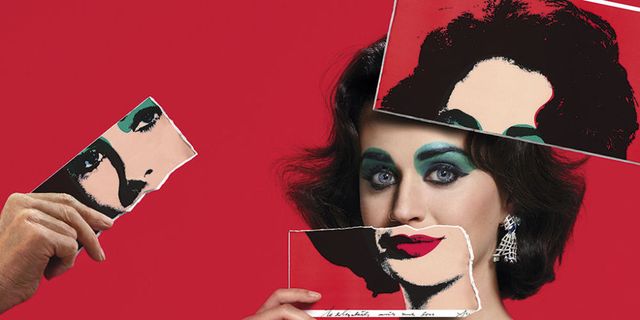 Katy Perry as Elizabeth Taylor for Harper's Bazaar