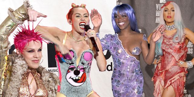 mtv vma awards the most outrageous red carpet outfits ever