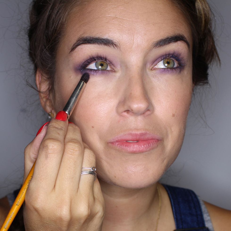 Makeup tutorial: Colourful smoky eye in 5 minutes