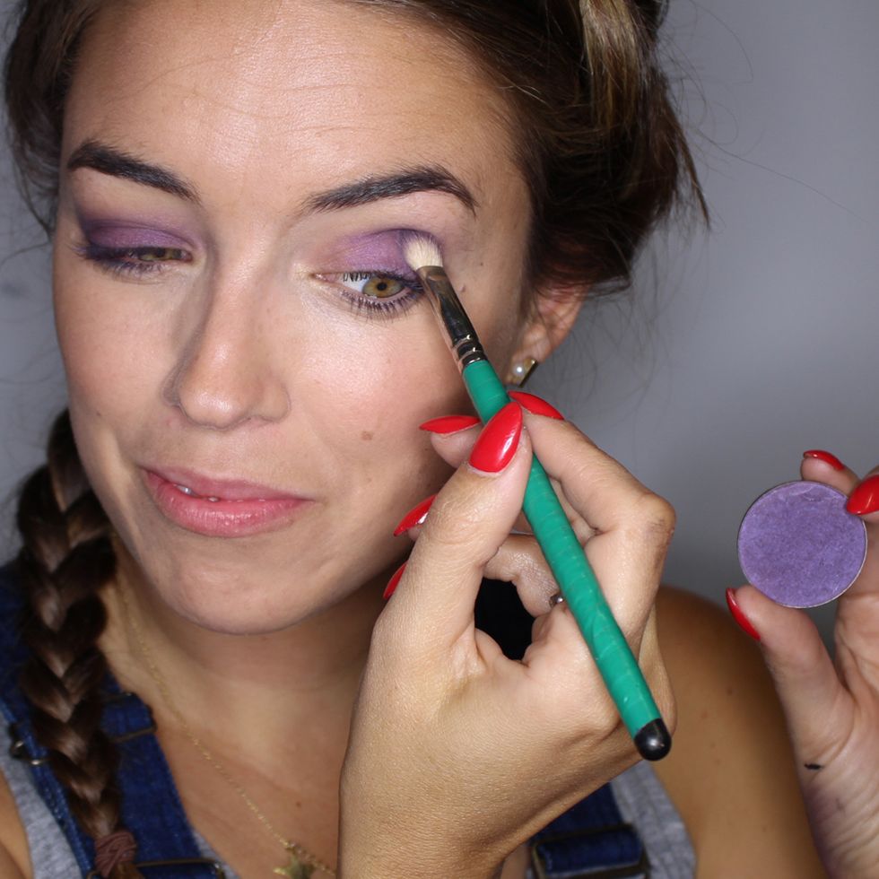 Makeup tutorial: Colourful smoky eye in 5 minutes