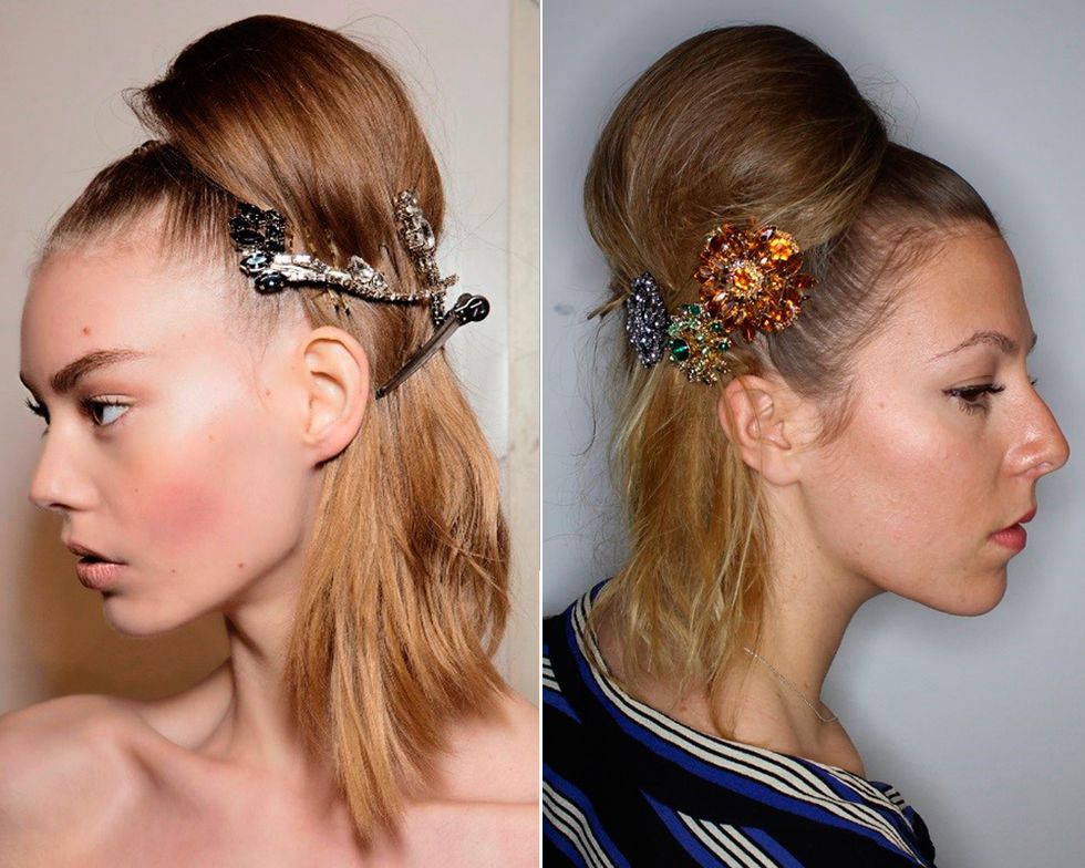 How to do Prada ponytail and hair accessory