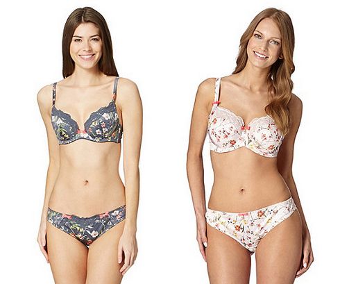 Floral lingerie for autumn by Ted Baker