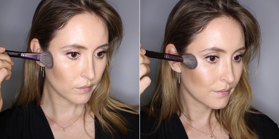 Two easy steps to contouring your cheekbones