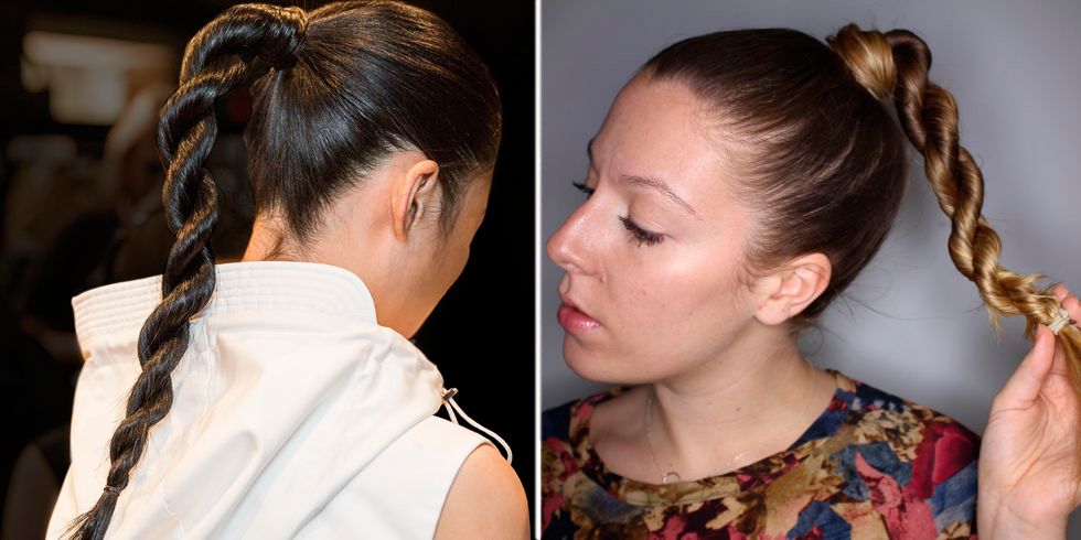 How to do the new rope braid ponytail