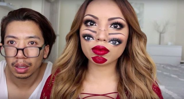 This super-trippy Halloween makeup tutorial will blow your mind