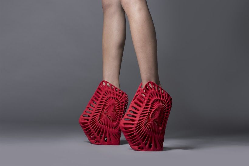 United nude 3D printed shoes