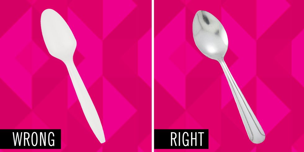 Cutlery, Kitchen utensil, Dishware, Pink, Font, Tableware, Spoon, Household silver, Home accessories, Silver, 