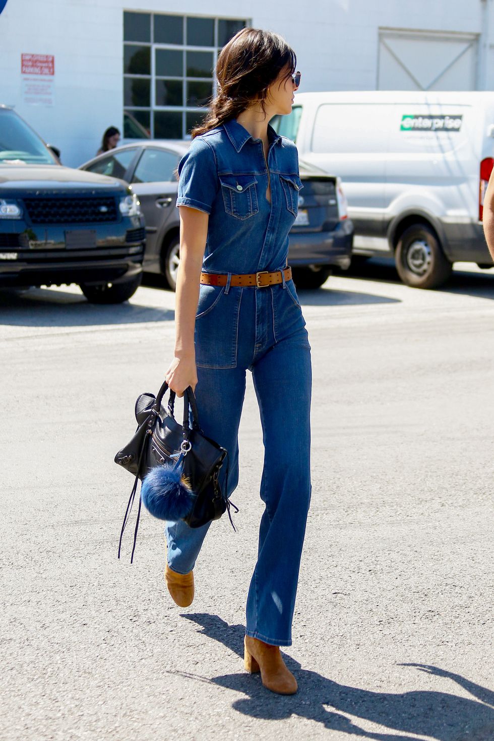 Kendall Jenner is all of our denim dreams come true in this cool jumpsuit