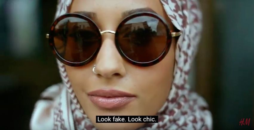 H&M Close The Loop Mariah Idrissi wearing a hijab