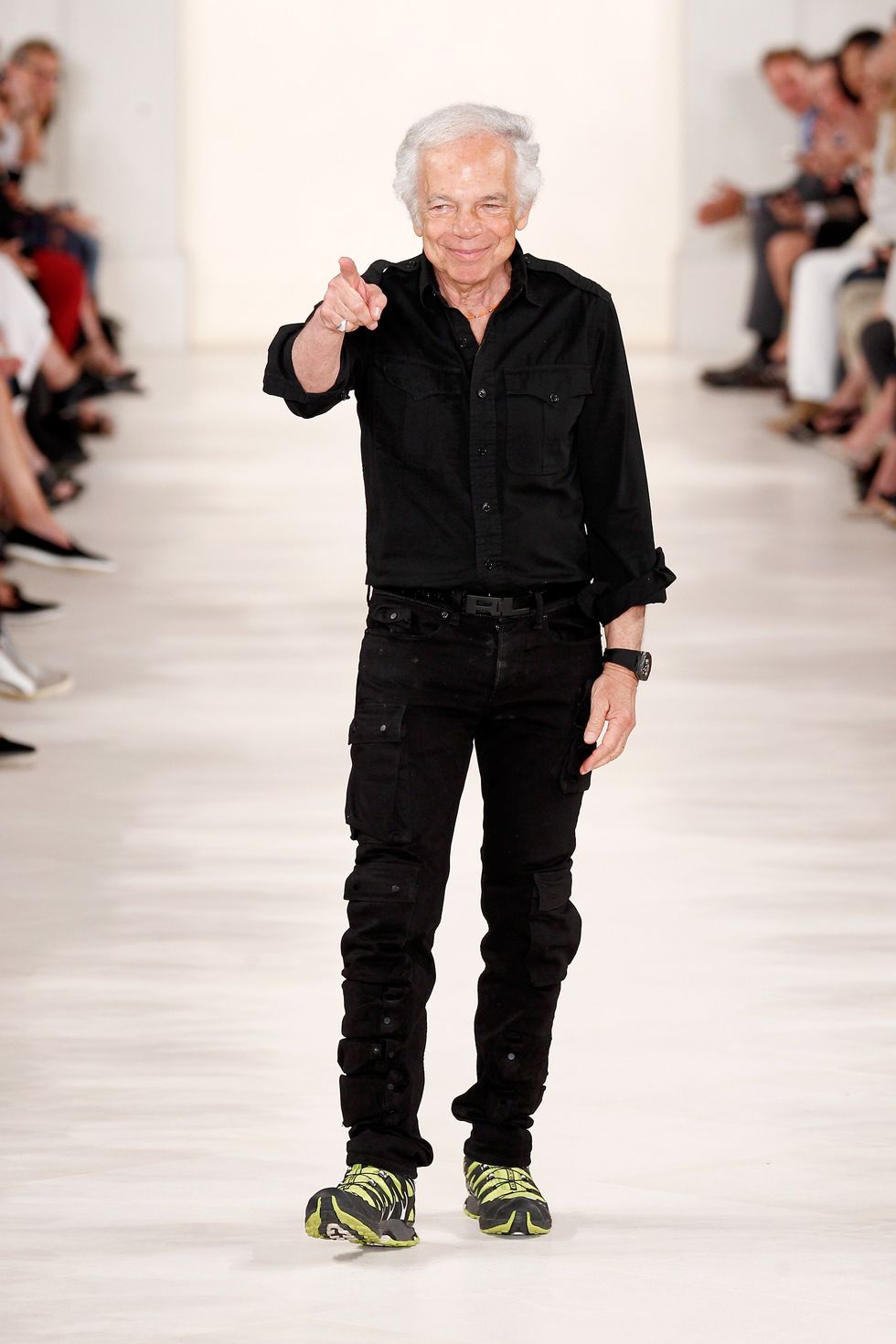 Ralph Lauren on the runway at Fashion Week