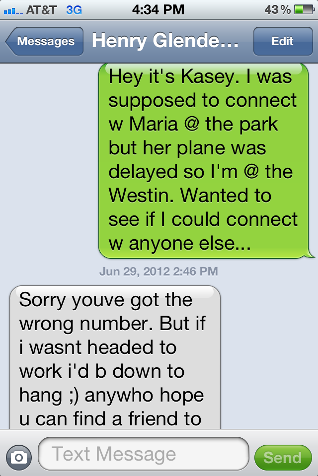 Woman accidentally sends text to stranger, but ends up marrying him