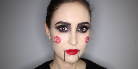 halloween how to the saw psycho makeup
