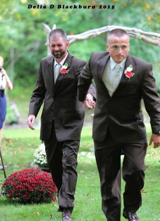 This heartwarming story of two dads walking down the aisle has gone viral