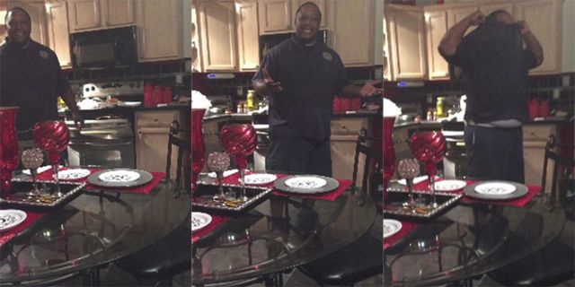 Man reacting to his wife getting pregnant