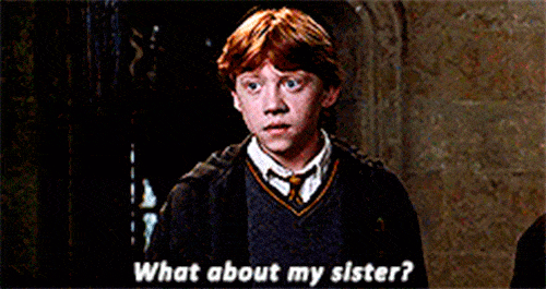 Ron Weasley 'what about my sister?' GIF