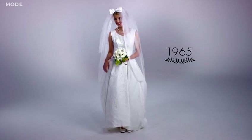 100 years of wedding dresses: 1965
