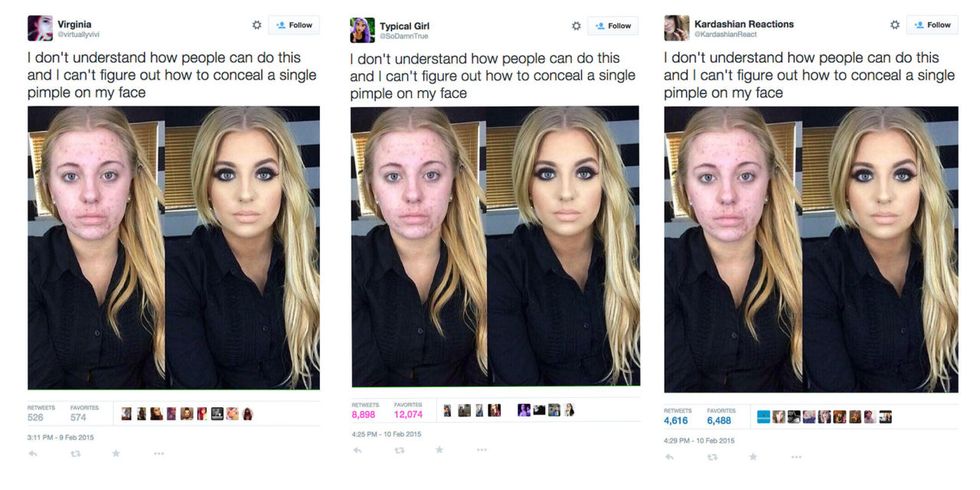 This is what it's like when you're makeup-less selfie becomes a cruel meme