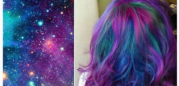 The galaxy hair colour trend is awesome