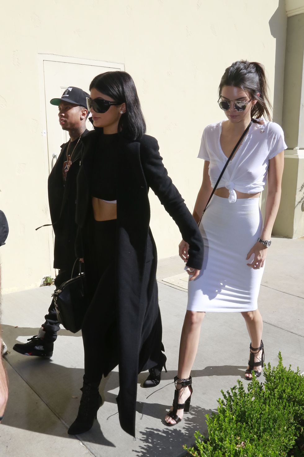 Kendall Jenner not wearing a bra and Kylie Jenner