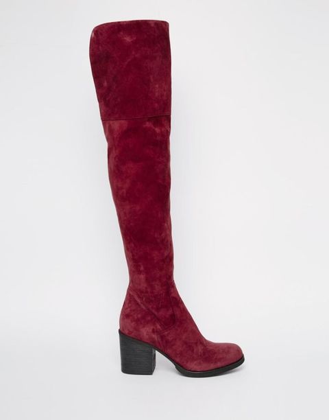 Brown, Boot, Red, Costume accessory, Carmine, Maroon, Liver, Knee-high boot, Leather, Riding boot, 