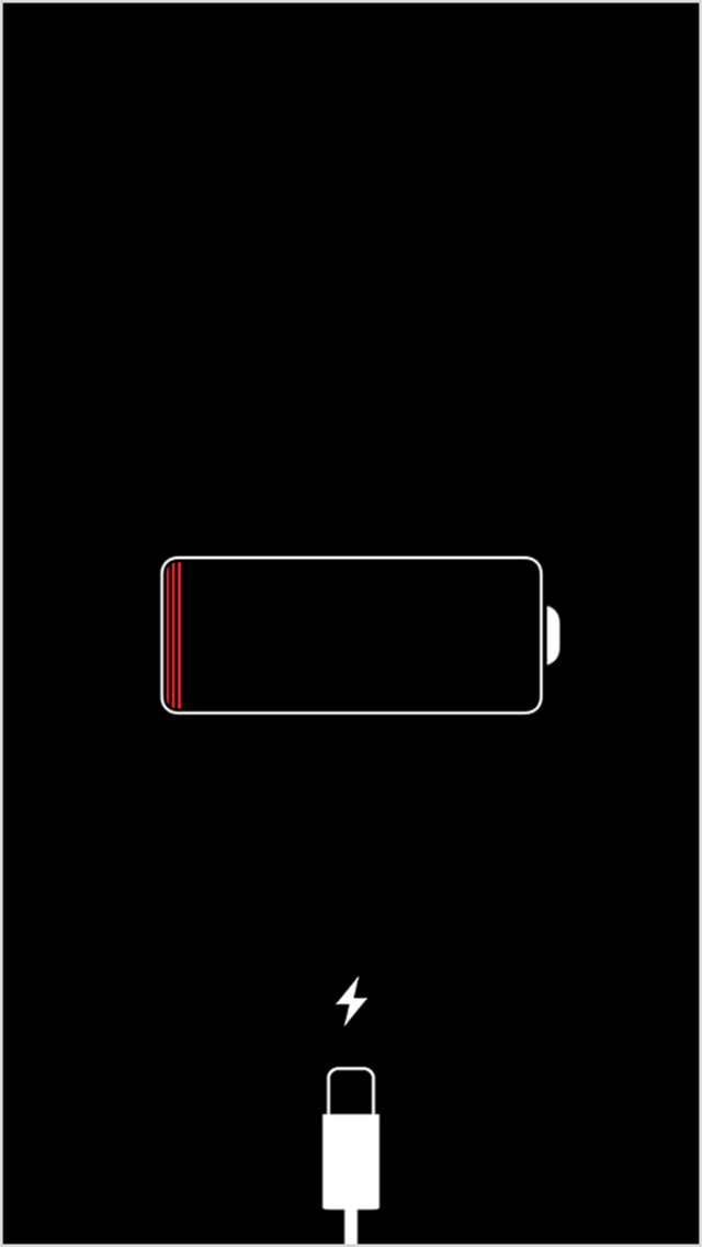 iOS low battery
