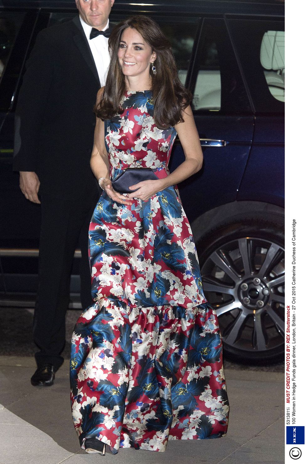 Kate Middleton in floral Erdem dress