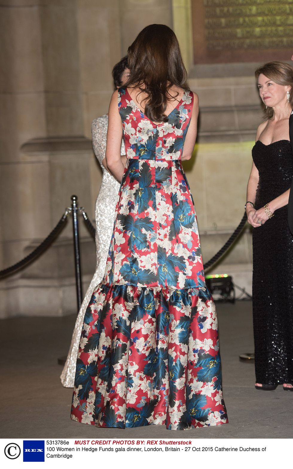 Kate Middleton erdem dress from the back