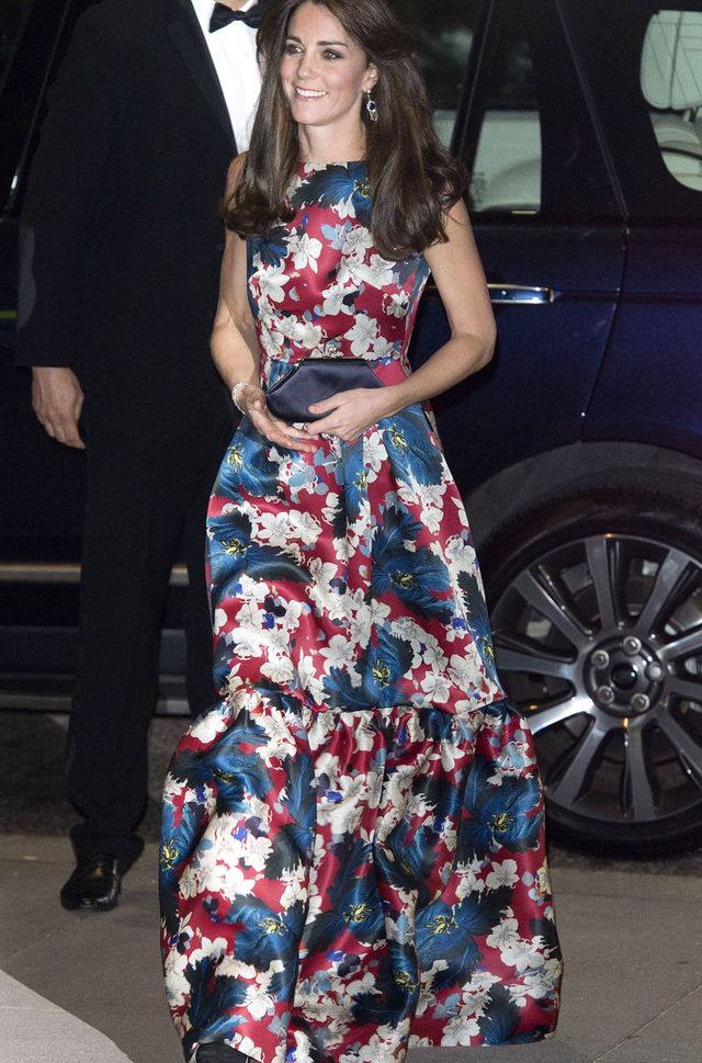 Kate Middleton in floral Erdem dress