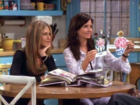 Monica and Rachel wedding planning Friends
