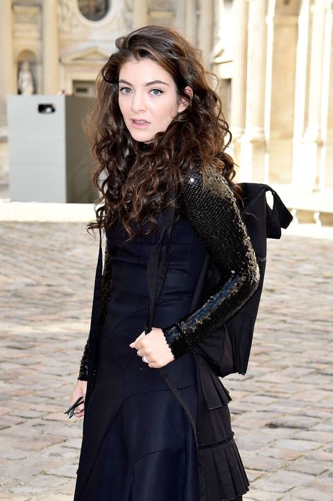 Lorde's curly hair