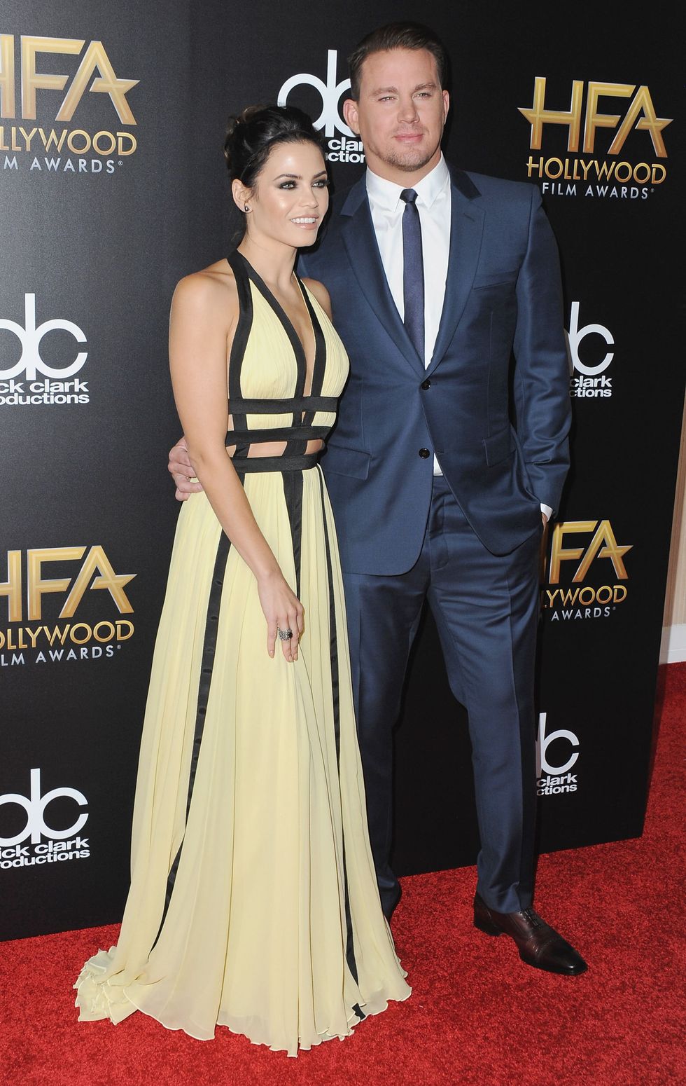 Celebrities on the red carpet at the Hollywood Film Awards 2015