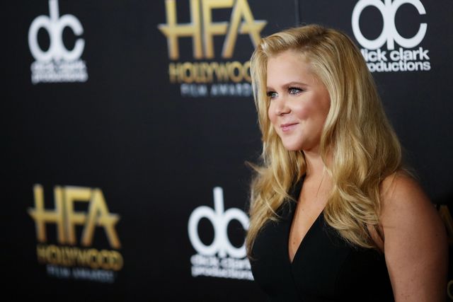 Amy Schumer on the red carpet at the Hollywood Film Awards 2015