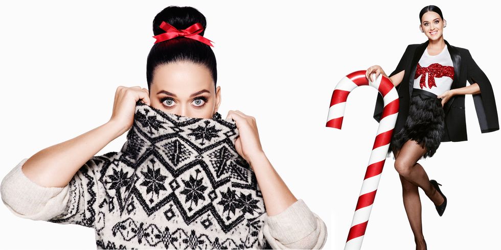 Katy Perry in H&M's Christmas campaign