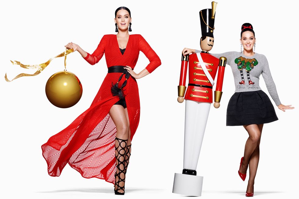 Katy Perry in H&M's Christmas campaign