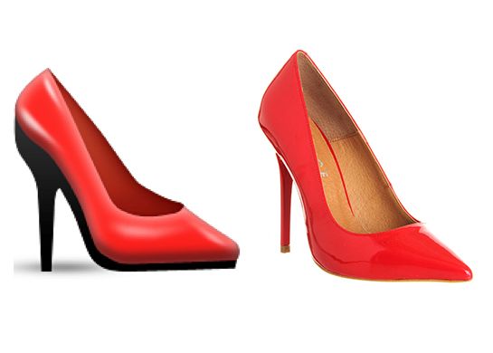 Red high heel emoji