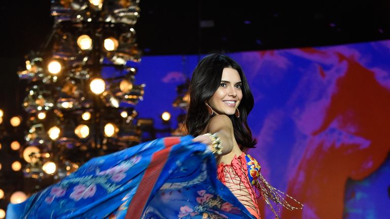 Kendall Jenner at the 2015 Victoria's Secret Fashion Show