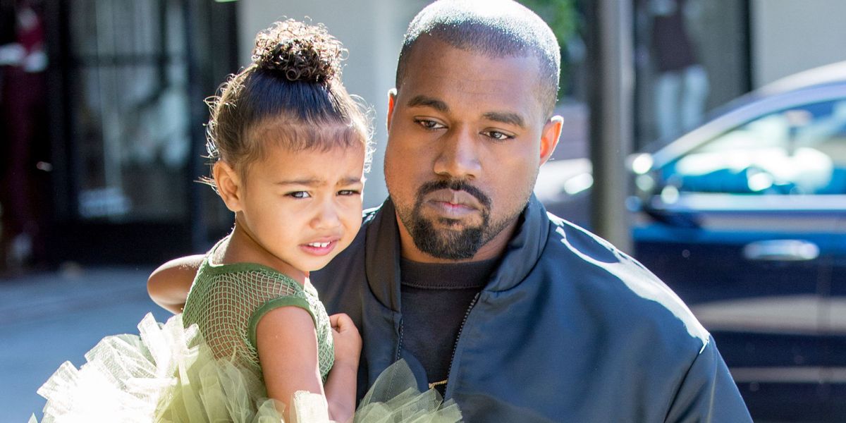 North West has waist length hair extensions