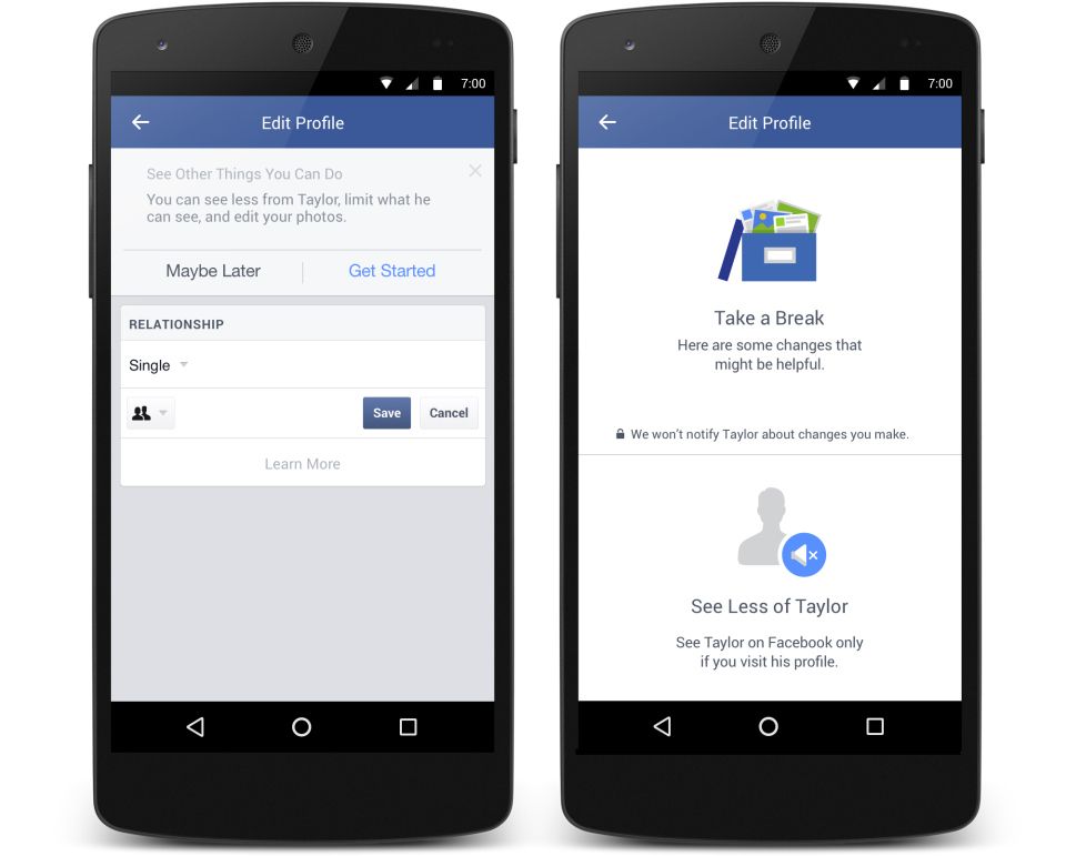Facebook new feature helps you get over your breakup
