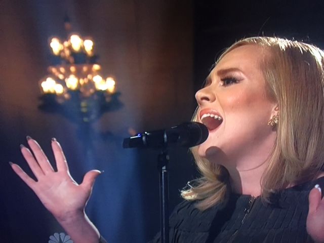 Adele's manicure on Saturday Night Live