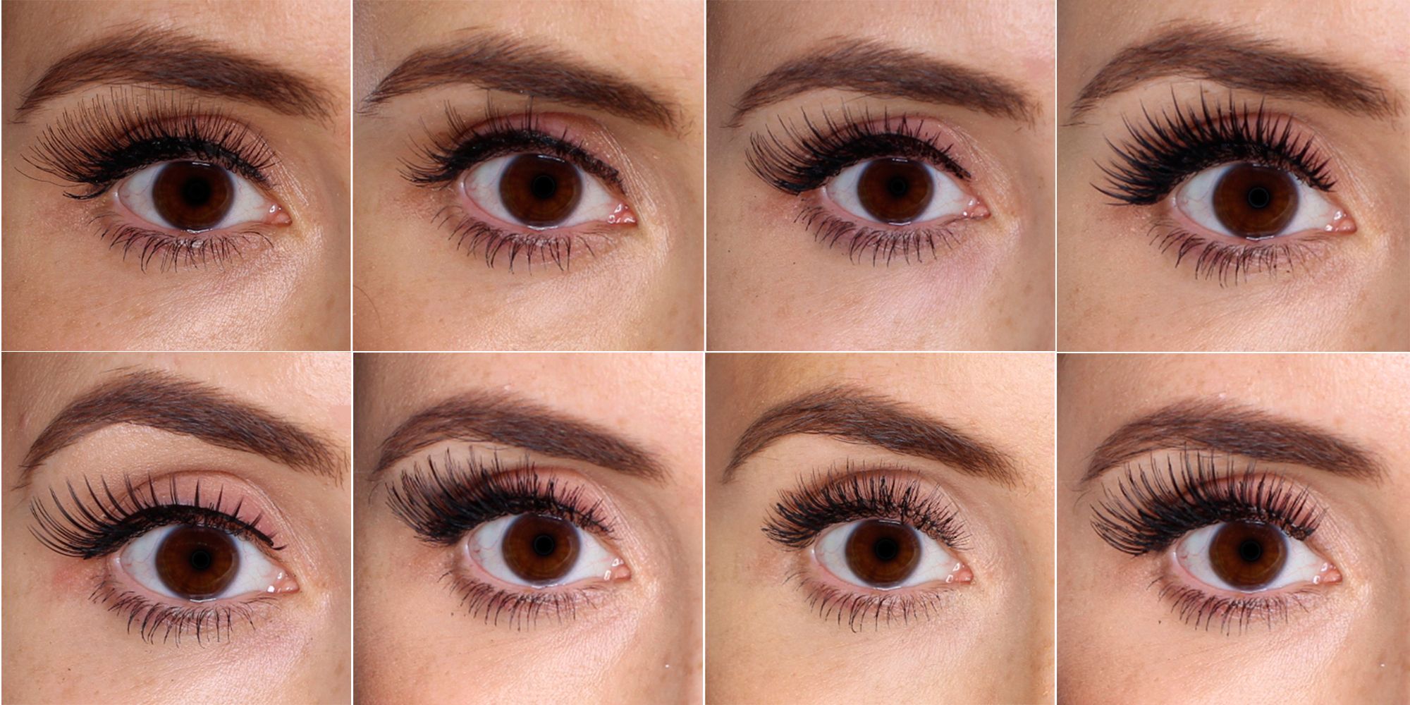 100 false lashes tested on ONE eye 