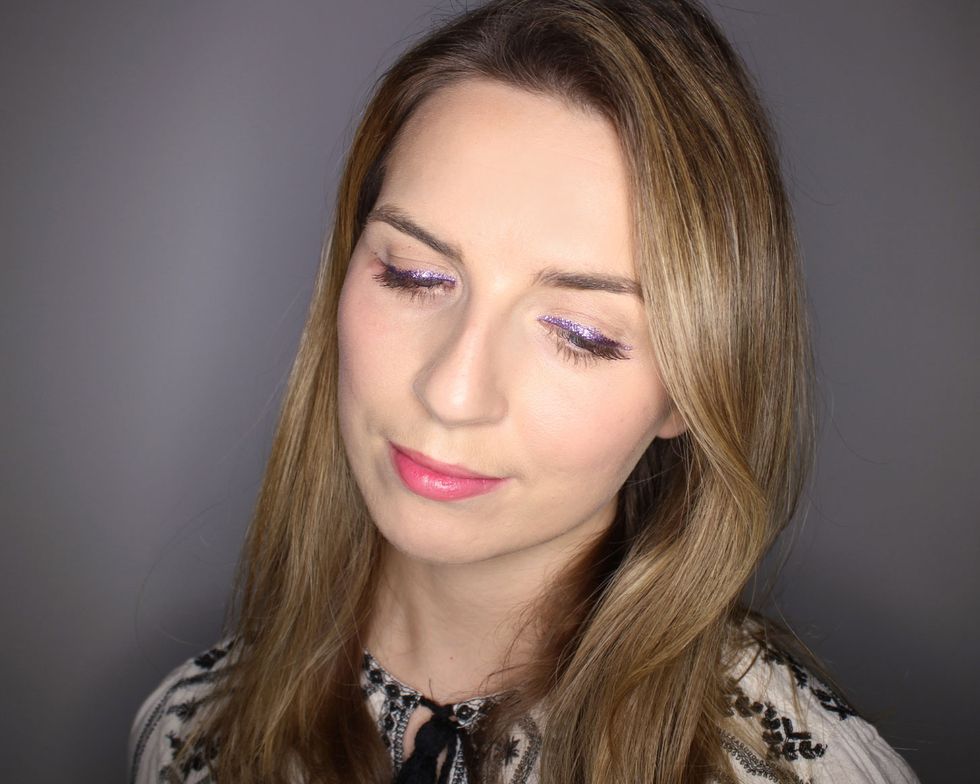 Glitter makeup for grown-ups