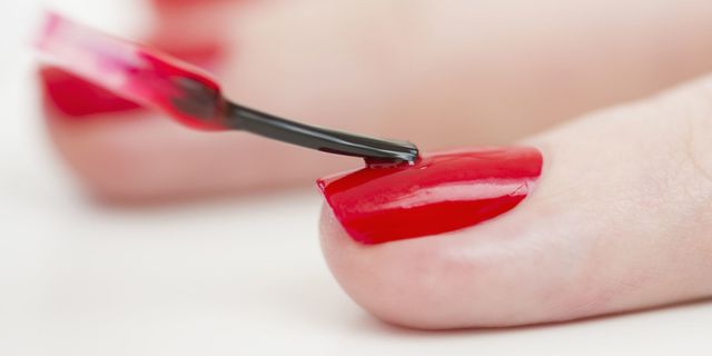Red, Pink, Carmine, Nail, Coquelicot, Close-up, Material property, Nail care, Flesh, Cosmetics, 