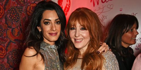 Amal Clooney at the Charlotte Tilbury Christmas party